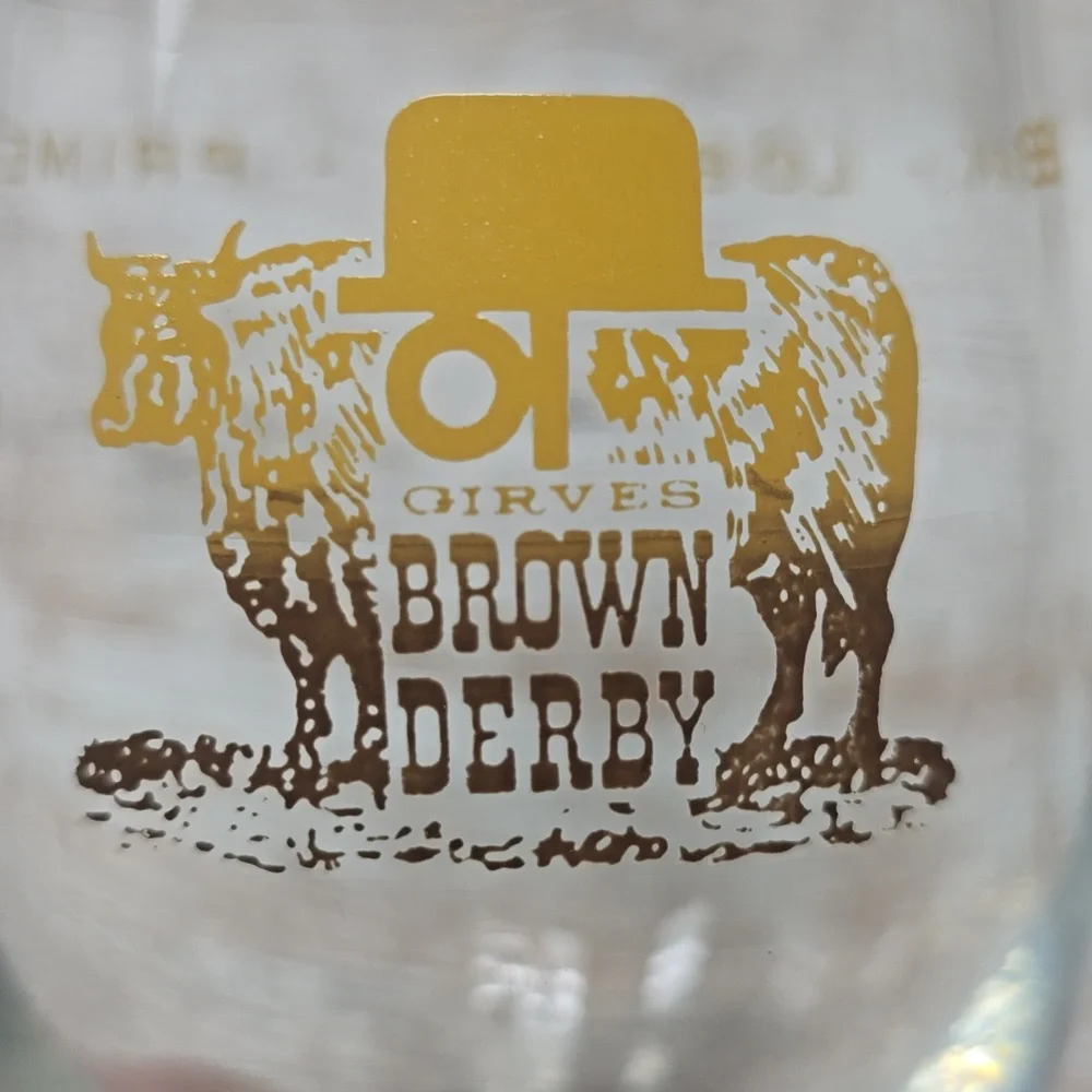 Vintage Girves Brown Derby Stem Cocktail Glass – Rare – Excellent Condition